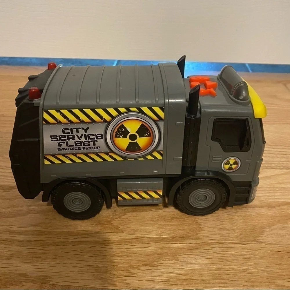Garbage Truck Toy State Industrial City Service Fleet Button Noise